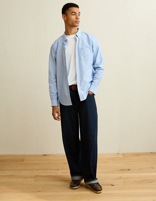 AE Slim Fit Oxford Button-Up Shirt