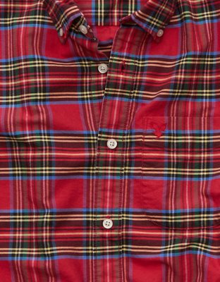 AE Standard Fit Oxford Button-Up Shirt