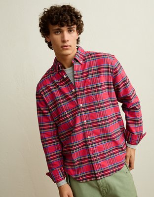 AE Standard Fit Oxford Button-Up Shirt