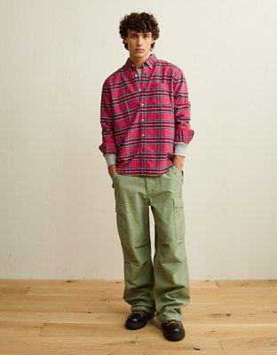AE Standard Fit Oxford Button-Up Shirt