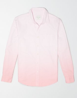 Ae Dip Dye Oxford Button Up Shirt