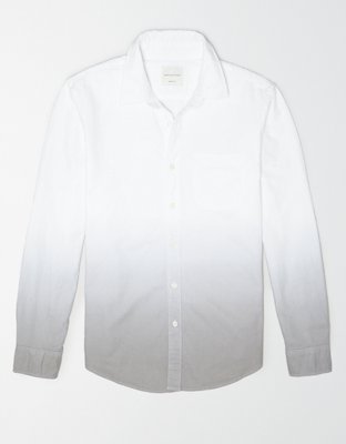 Ae Dip Dye Oxford Button Up Shirt