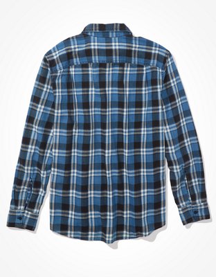 Мужские рубашки American Eagle AE Plaid Super Soft Everyday Shirt — фото 4