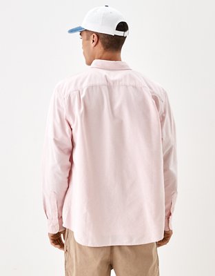 AE Distressed Oxford Button-Up Shirt
