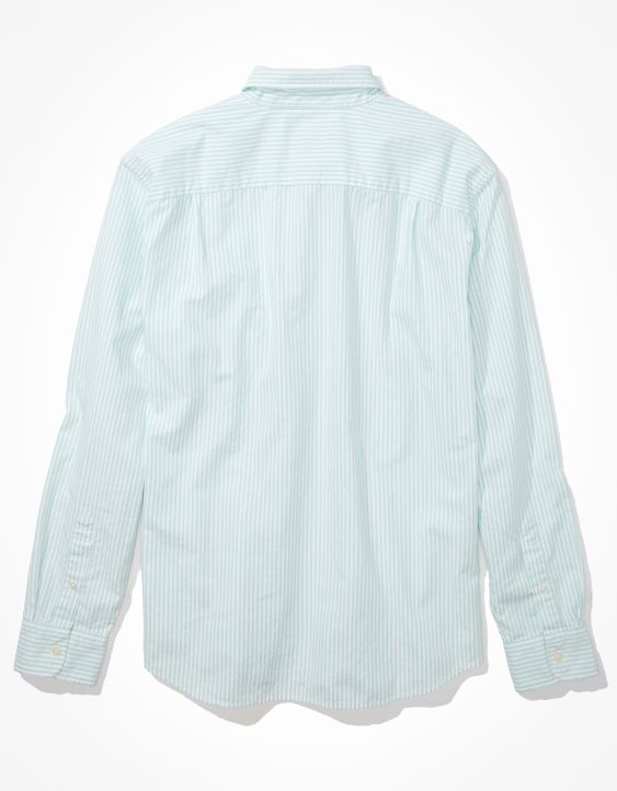 AE Striped Oxford Button-Up Shirt