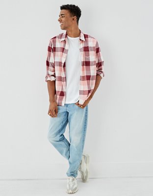 american eagle button down dress shirts AE Relaxed Fit Oxford Button-Up Shirt