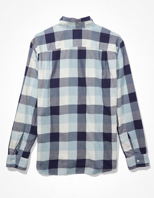 Мужские рубашки American Eagle AE Super Soft Plaid Everyday Shirt — фото 4