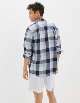 Мужские рубашки American Eagle AE Super Soft Plaid Everyday Shirt — фото 2