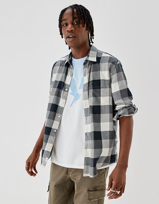 Мужские рубашки American Eagle AE Everyday Button-Up Shirt — фото 2