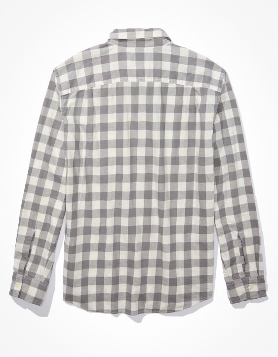 AE Everyday Plaid Button-Up Shirt