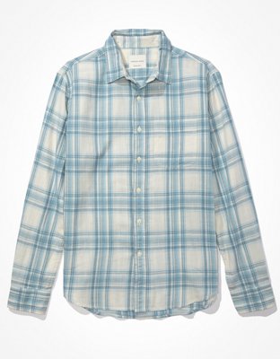 Chemise boutonnée ultradouce à carreaux de tous les jours AE