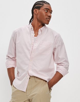 Pink pinstripe 2024 shirt mens