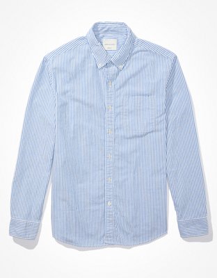 AE Everyday Striped Oxford Button-Up Shirt