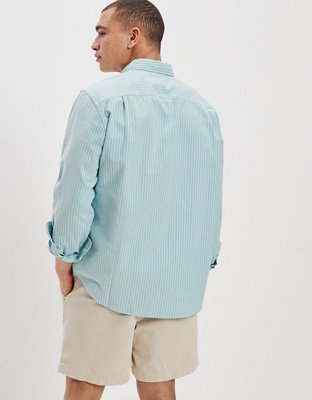 AE Everyday Striped Oxford Button-Up Shirt