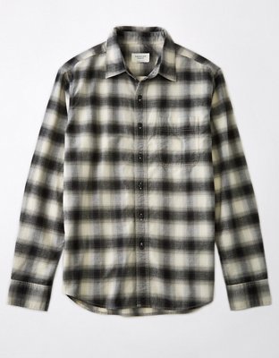 AE Everyday Plaid Button-Up Shirt
