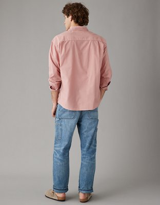 AE Everyday Relaxed Fit Poplin Button-Up Shirt