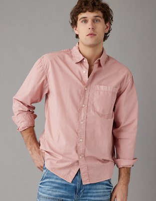AE Everyday Relaxed Fit Poplin Button-Up Shirt