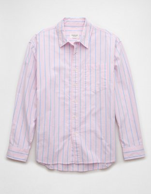 AE Everyday Relaxed Striped Oxford Button-Up Shirt