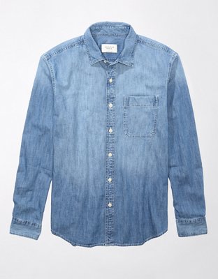 American eagle denim on sale shirt