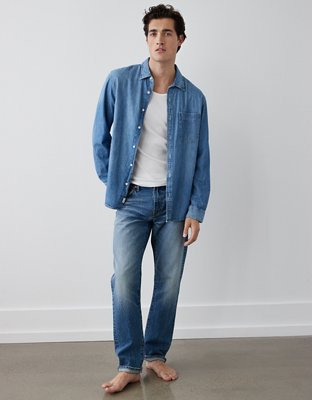 American eagle hot sale denim shirt