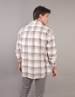 AE Everyday Oxford Plaid Button-Up Shirt