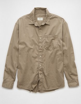 Мужские рубашки American Eagle AE Everyday Twill Button-Up Shirt — фото 3