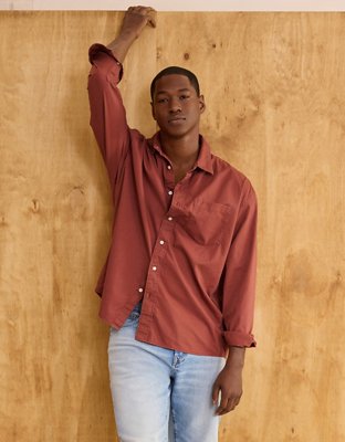 Men's Button-Up Shirts & Flannels | American Eagle