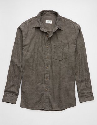 AE Everyday Camisa de Flannel de Diseño Escocés con Botones