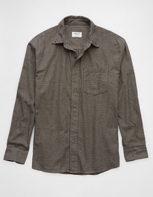 AE Everyday Flannel Plaid Button-Up Shirt