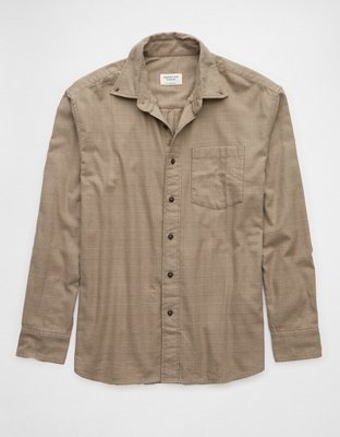 AE Everyday Camisa de Flannel de Diseño Escocés con Botones