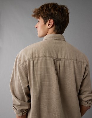 AE Everyday Camisa de Flannel de Diseño Escocés con Botones
