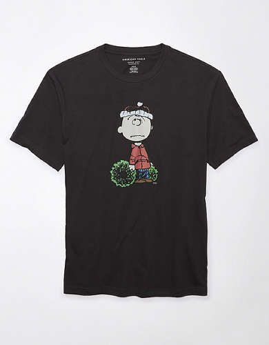 AE Super Soft Charlie Brown Holiday Graphic T-Shirt