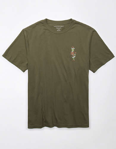 AE Super Soft Grinch Holiday Graphic T-Shirt