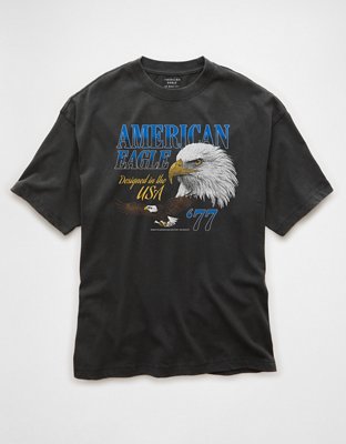 AE Boxy Bald Eagle Graphic T-Shirt
