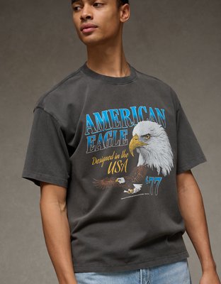 AE Boxy Bald Eagle Graphic T-Shirt