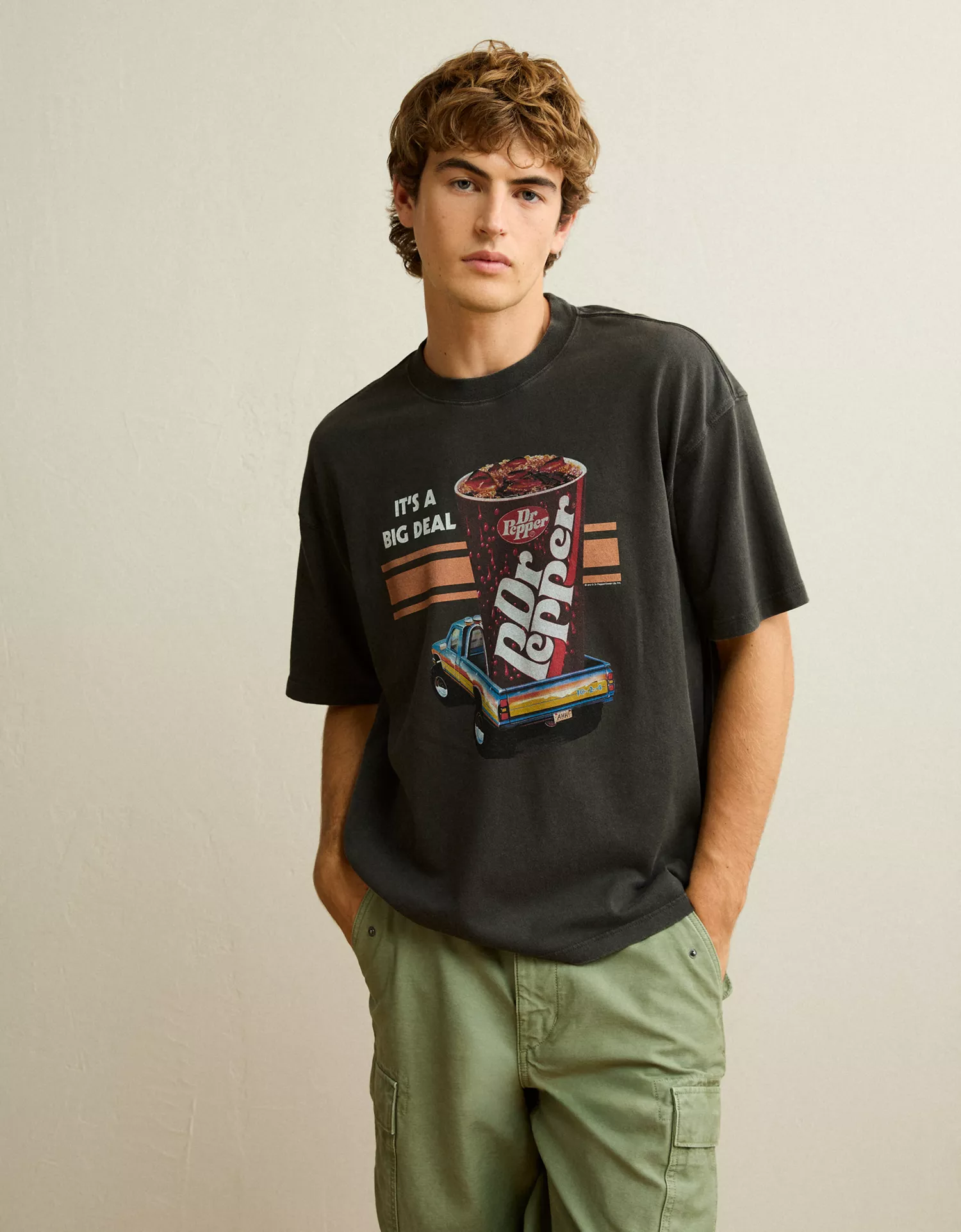 AE Boxy Fit Dr Pepper Truck Graphic T-Shirt