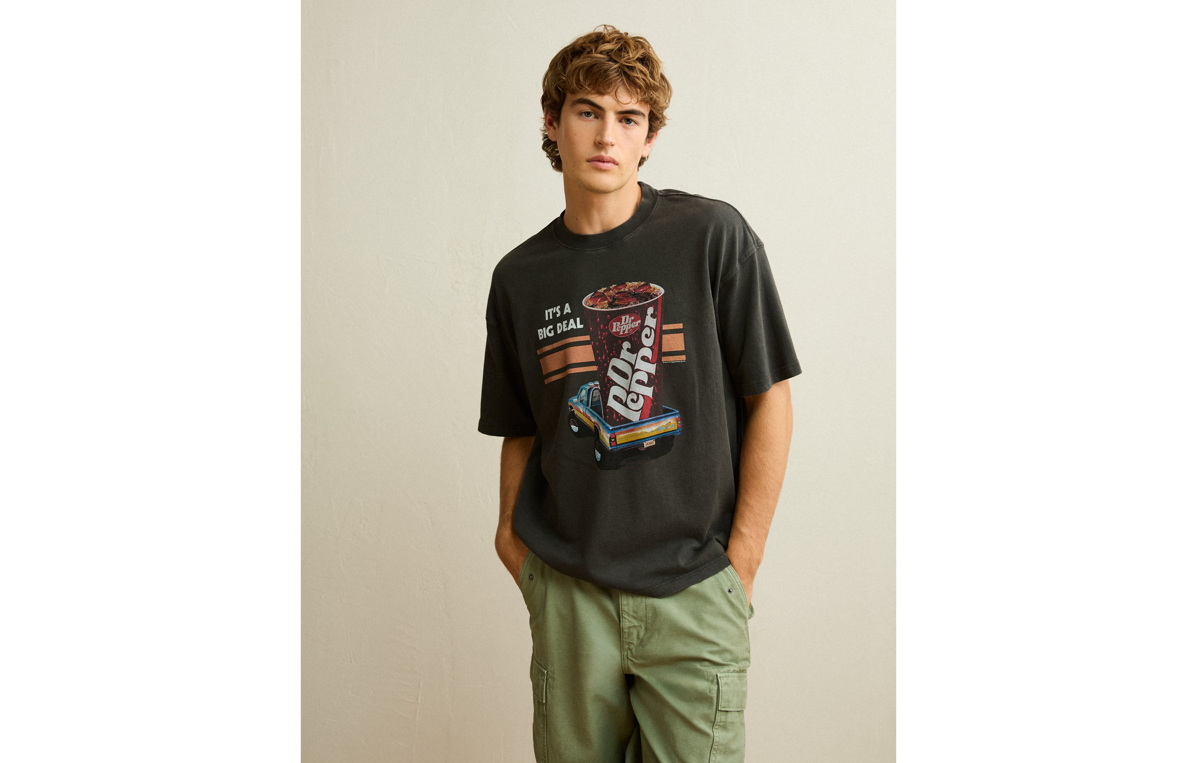 AE Boxy Fit Dr Pepper Graphic T-Shirt