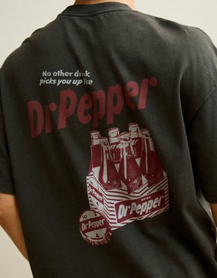 Мужские футболки American Eagle AE Boxy Fit Dr Pepper 6-Pack Graphic, цвет: Сланцевый — фото 1