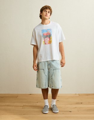 AE Boxy Fit Dr Pepper Beach Graphic T-Shirt
