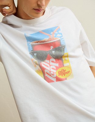 AE Boxy Fit Dr Pepper Beach Graphic T-Shirt