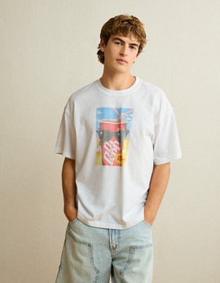 AE Boxy Fit Dr Pepper Beach Graphic T-Shirt
