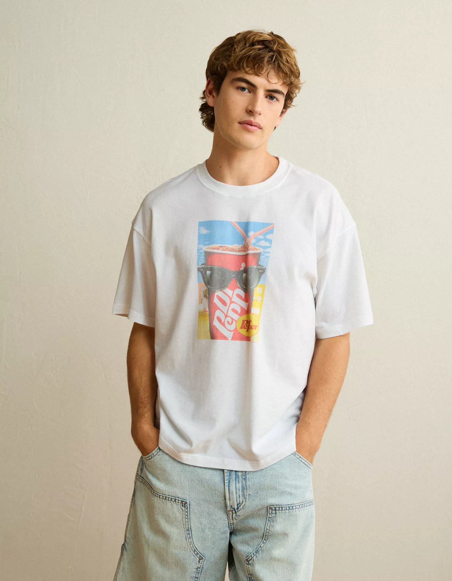 AE Boxy Fit Dr Pepper Beach Graphic T-Shirt - thumbnail 5