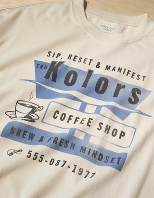 AE x Tru Kolors Coffee Shop Graphic T-Shirt
