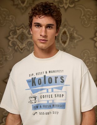 AE x Tru Kolors Coffee Shop Graphic T-Shirt