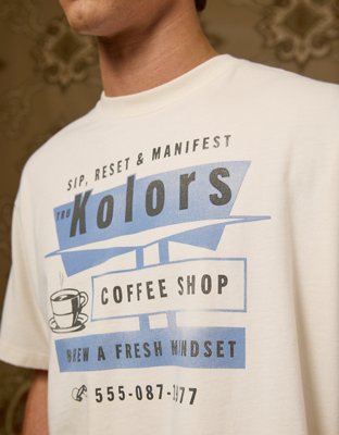 AE x Tru Kolors Coffee Shop Graphic T-Shirt