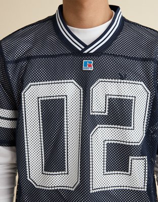 AE x Russell Athletic Graphic Mesh Jersey | American Eagle