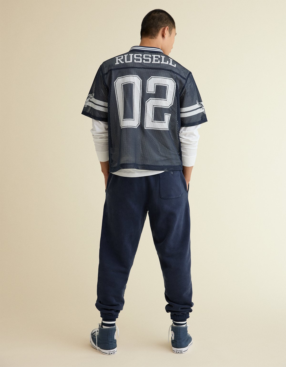 AE x Russell Athletic Graphic Mesh Jersey - image 3