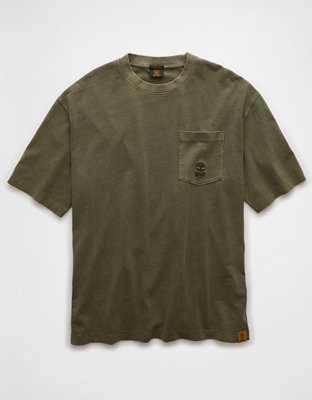 Мужские футболки American Eagle Timberland x AE Boxy Pocket T-Shirt — фото 4
