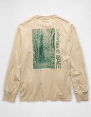 Мужские футболки American Eagle Timberland x AE Long-Sleeve Graphic T-Shirt — фото 4
