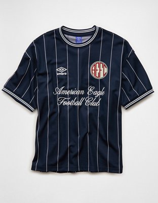 AE x Umbro Boxy Fit Graphic Jersey | American Eagle